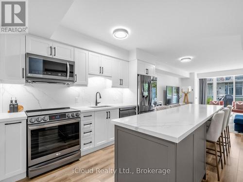 244 - 201 Carlaw Avenue, Toronto, ON - Indoor Photo Showing Kitchen With Upgraded Kitchen