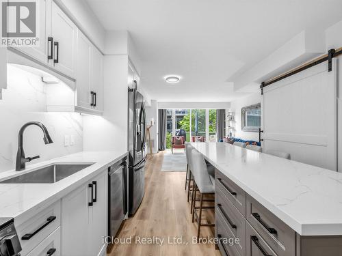 244 - 201 Carlaw Avenue, Toronto, ON - Indoor Photo Showing Kitchen With Upgraded Kitchen