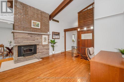72 Mountain Avenue N, Hamilton, ON - Indoor Photo Showing Living Room With Fireplace