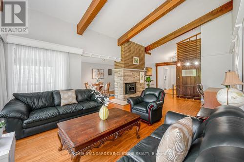 72 Mountain Avenue N, Hamilton, ON - Indoor Photo Showing Living Room With Fireplace
