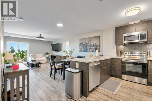 1675 Banwell Road Unit# 705, Windsor, ON - Indoor Photo Showing Kitchen With Stainless Steel Kitchen