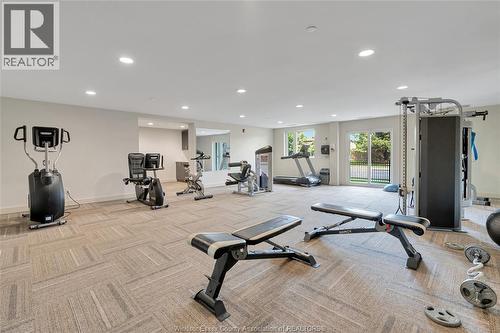1675 Banwell Road Unit# 705, Windsor, ON - Indoor Photo Showing Gym Room