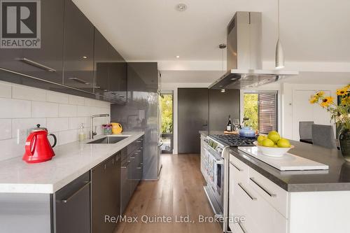 446 Fish Lake Road, Prince Edward County (Sophiasburgh), ON - Indoor Photo Showing Kitchen With Upgraded Kitchen