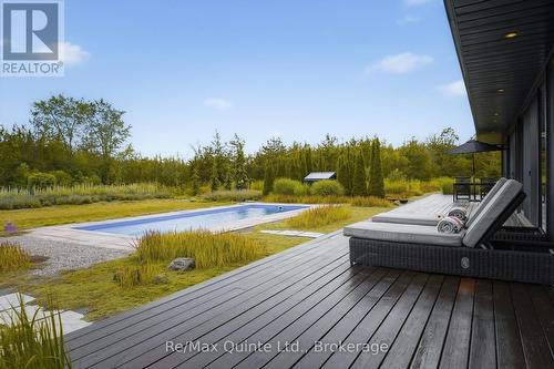 446 Fish Lake Road, Prince Edward County (Sophiasburgh), ON - Outdoor With In Ground Pool With Deck Patio Veranda