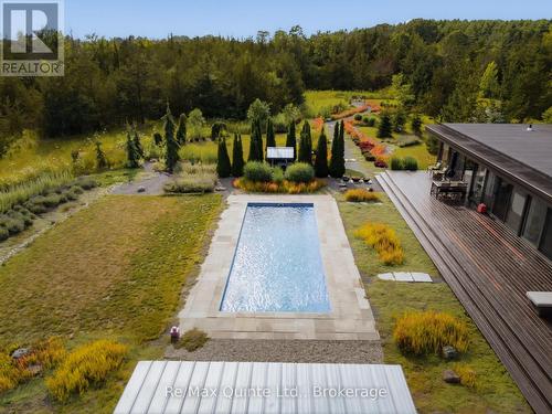 446 Fish Lake Road, Prince Edward County (Sophiasburgh), ON - Outdoor With In Ground Pool With View