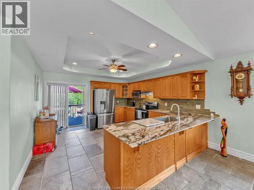 952 Banwell, Windsor, ON - Indoor Photo Showing Kitchen With Double Sink