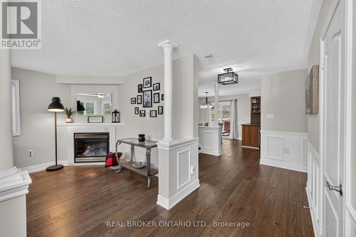 35 Bloom Crescent, Barrie, ON - Indoor Photo Showing Living Room With Fireplace