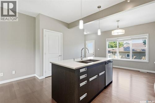 924 Stonebridge Common, Saskatoon, SK - Indoor Photo Showing Kitchen With Double Sink