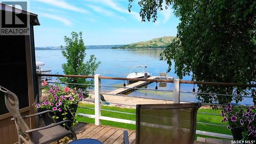 67 Seashell Road, Crooked Lake, SK - Outdoor With Body Of Water With Deck Patio Veranda With View