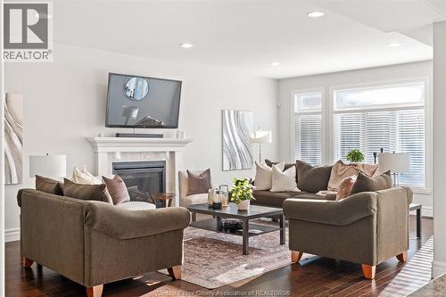 6184 Disputed Road, Lasalle, ON - Indoor Photo Showing Living Room With Fireplace