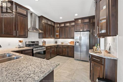 6184 Disputed Road, Lasalle, ON - Indoor Photo Showing Kitchen With Double Sink