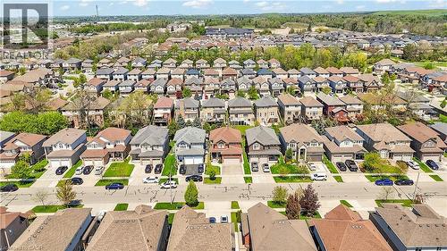 Aerial perspective showcasing a residential development with numerous single-family homes - 73 Fitzgerald Drive, Cambridge, ON - Outdoor With View