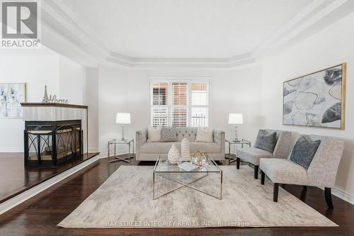 89 Promelia Court, Markham, ON - Indoor Photo Showing Living Room With Fireplace