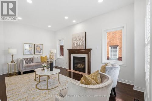 89 Promelia Court, Markham, ON - Indoor Photo Showing Living Room With Fireplace