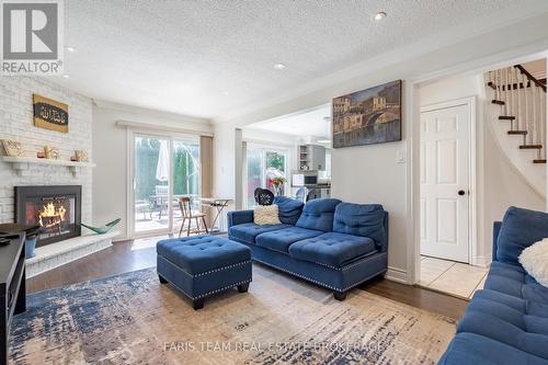 503 Grove Street E, Barrie, ON - Indoor Photo Showing Living Room With Fireplace