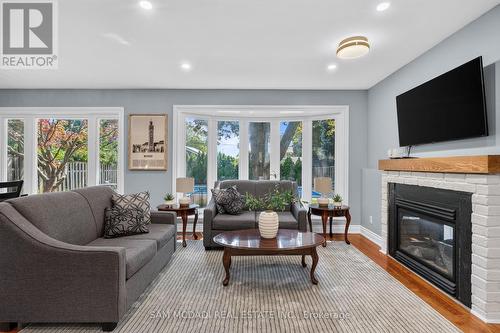 188 Birkdale Road, Toronto, ON - Indoor Photo Showing Living Room With Fireplace