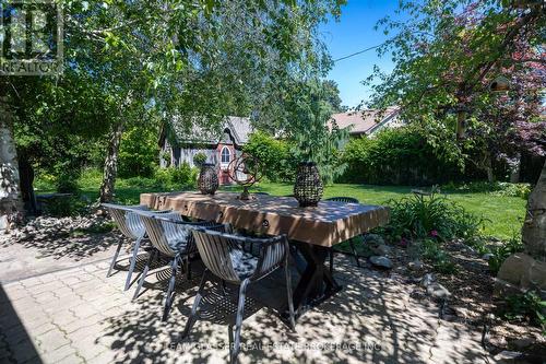 Backyard Dining Area - 20 Parkview Drive, St. Thomas, ON - Outdoor With Deck Patio Veranda