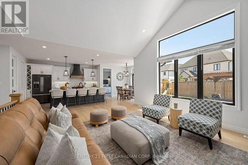 View of Kitchen from Living Room - 126 Aspen Circle, Thames Centre, ON - Indoor Photo Showing Living Room