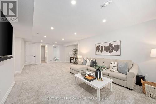 Living Room in the Basement - 126 Aspen Circle, Thames Centre, ON - Indoor Photo Showing Living Room