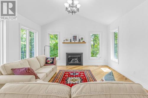 698 Mitchell Road, Madawaska Valley, ON - Indoor Photo Showing Living Room With Fireplace