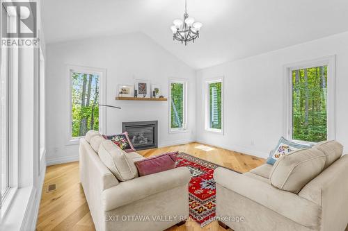 698 Mitchell Road, Madawaska Valley, ON - Indoor Photo Showing Living Room With Fireplace