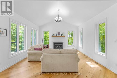 698 Mitchell Road, Madawaska Valley, ON - Indoor Photo Showing Living Room With Fireplace