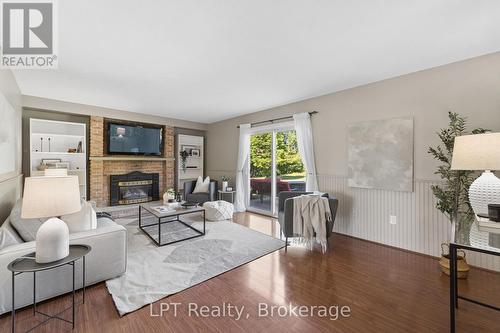 34 Oxtoby Lane, Uxbridge, ON - Indoor Photo Showing Living Room With Fireplace