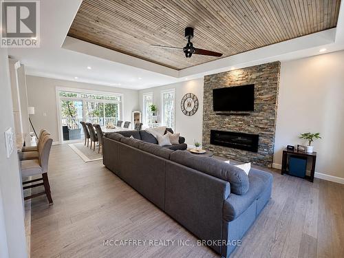 219 Kidds Road, Stone Mills (Stone Mills), ON - Indoor Photo Showing Living Room With Fireplace