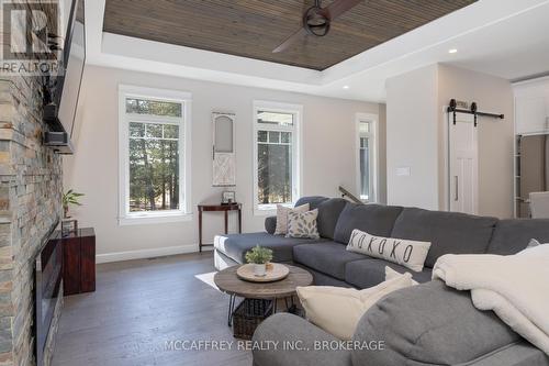 219 Kidds Road, Stone Mills (Stone Mills), ON - Indoor Photo Showing Living Room With Fireplace
