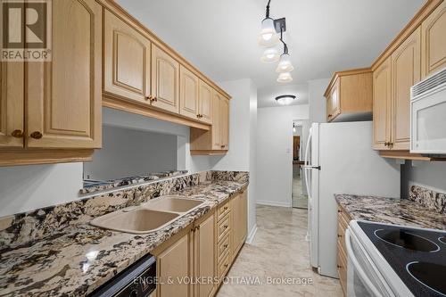 104 - 2019 Carling Avenue, Ottawa, ON - Indoor Photo Showing Kitchen With Double Sink