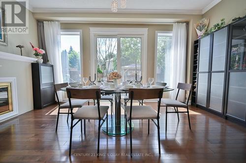 8 Major Elliot Court, Markham, ON - Indoor Photo Showing Dining Room With Fireplace