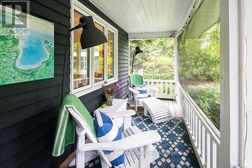 Screened in front porch - 114 Clark Street, Blue Mountains, ON - Outdoor With Deck Patio Veranda With Exterior