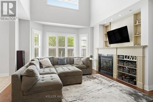 3256 Raspberry Bush Trail, Oakville, ON - Indoor Photo Showing Living Room With Fireplace