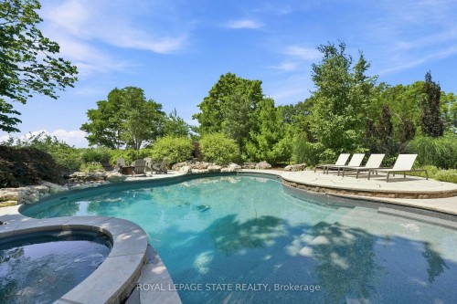62 Thompson Road, Brantford, ON - Outdoor With In Ground Pool