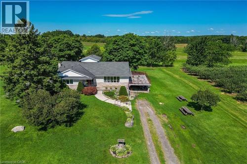 Ranch-style residence featuring a stone and siding exterior - 134 Russ Road, Grimsby, ON - Outdoor With View