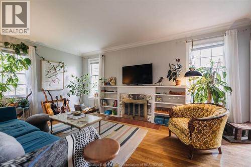 2515 Windermere, Windsor, ON - Indoor Photo Showing Living Room With Fireplace