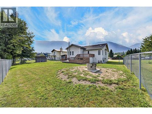 1255 Valley View Drive, Sparwood, BC - Outdoor With Deck Patio Veranda With Backyard