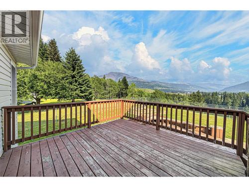 1255 Valley View Drive, Sparwood, BC - Outdoor With Deck Patio Veranda