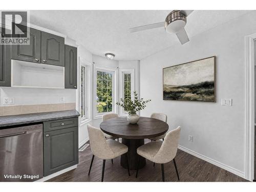 Virtually Staged - 1255 Valley View Drive, Sparwood, BC - Indoor Photo Showing Dining Room