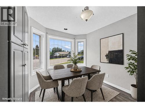 Virtually Staged - 1255 Valley View Drive, Sparwood, BC - Indoor Photo Showing Dining Room
