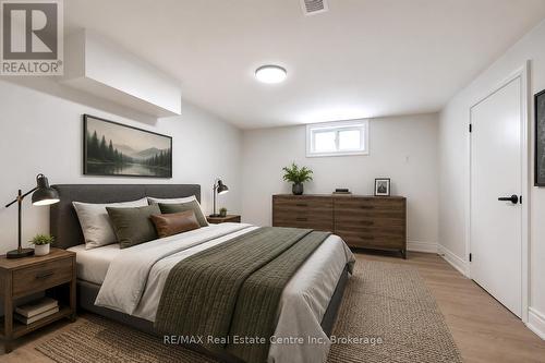 Photo has been virtually staged - 65 Stevenson Street N, Guelph (St. George'S), ON - Indoor Photo Showing Bedroom