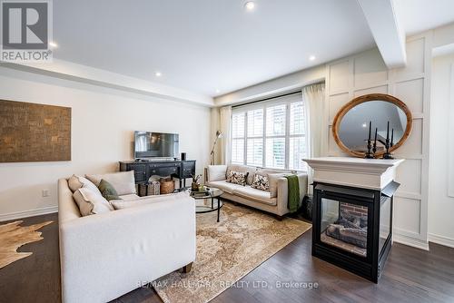124 Bonnie Braes Drive, Brampton, ON - Indoor Photo Showing Living Room With Fireplace
