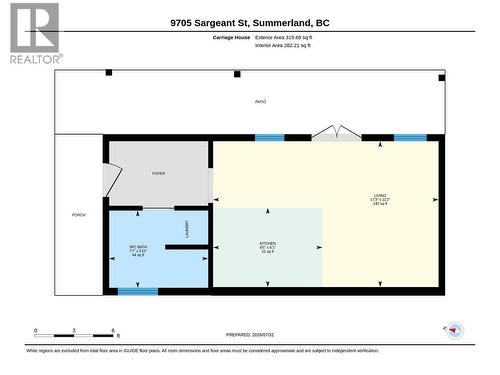 Floor plan of detached non-conforming suite - 9705 Sargeant Street, Summerland, BC - Other