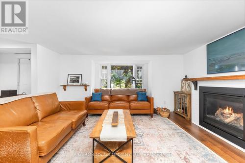 972 Silver Bay Road, Port Colborne (Sherkston), ON - Indoor Photo Showing Living Room With Fireplace
