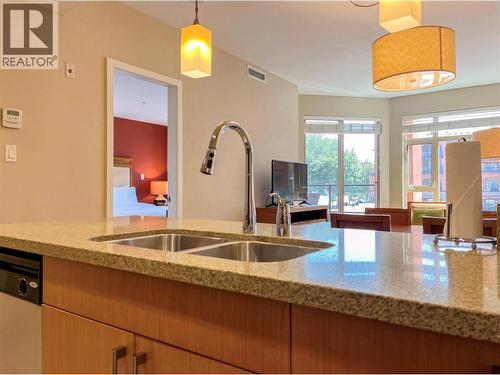 15 Park Place Unit# 201 A, Osoyoos, BC - Indoor Photo Showing Kitchen With Double Sink