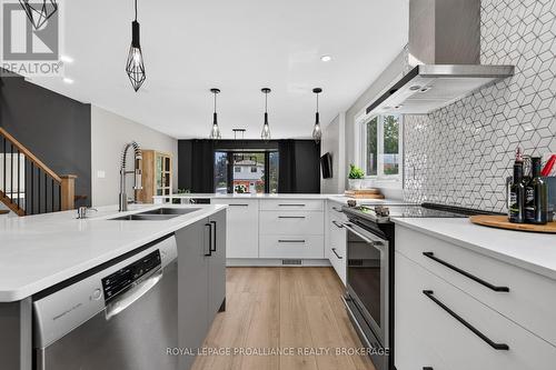 1241 Juniper Drive, Kingston (City Northwest), ON - Indoor Photo Showing Kitchen With Double Sink With Upgraded Kitchen