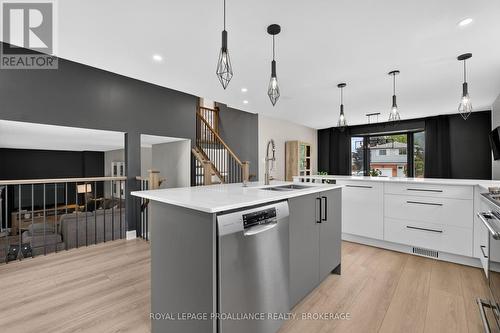 1241 Juniper Drive, Kingston (City Northwest), ON - Indoor Photo Showing Kitchen With Double Sink With Upgraded Kitchen