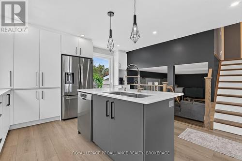 1241 Juniper Drive, Kingston (City Northwest), ON - Indoor Photo Showing Kitchen With Double Sink With Upgraded Kitchen