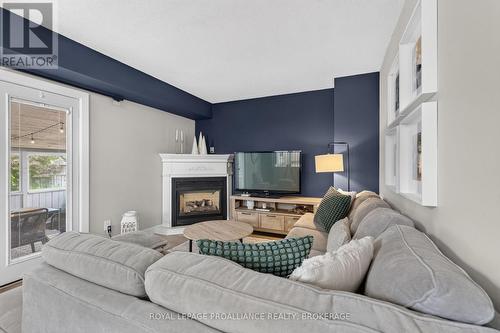 1241 Juniper Drive, Kingston (City Northwest), ON - Indoor Photo Showing Living Room With Fireplace