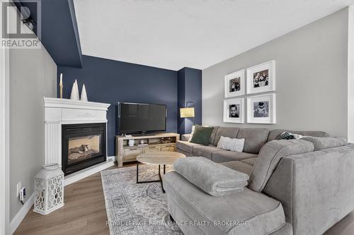 1241 Juniper Drive, Kingston (City Northwest), ON - Indoor Photo Showing Living Room With Fireplace